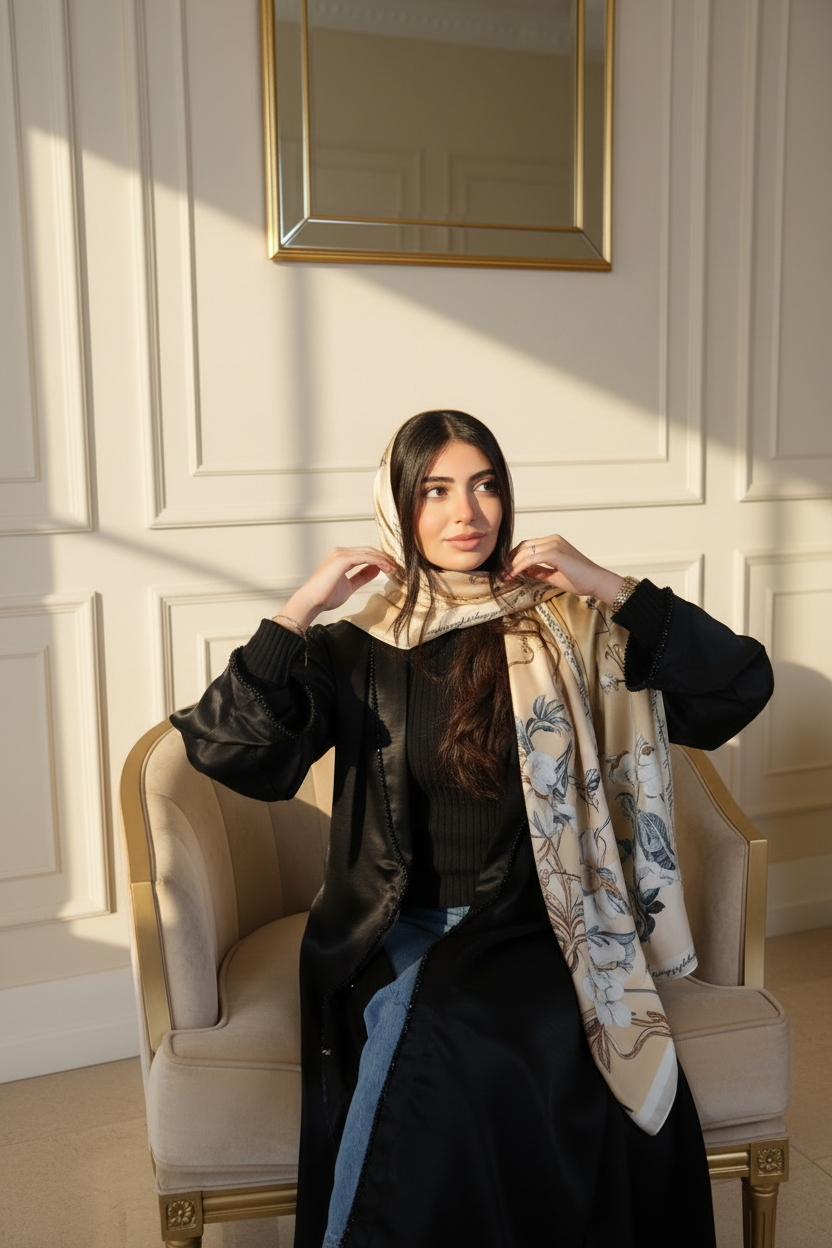 Yellow Warbler Silk Scarf