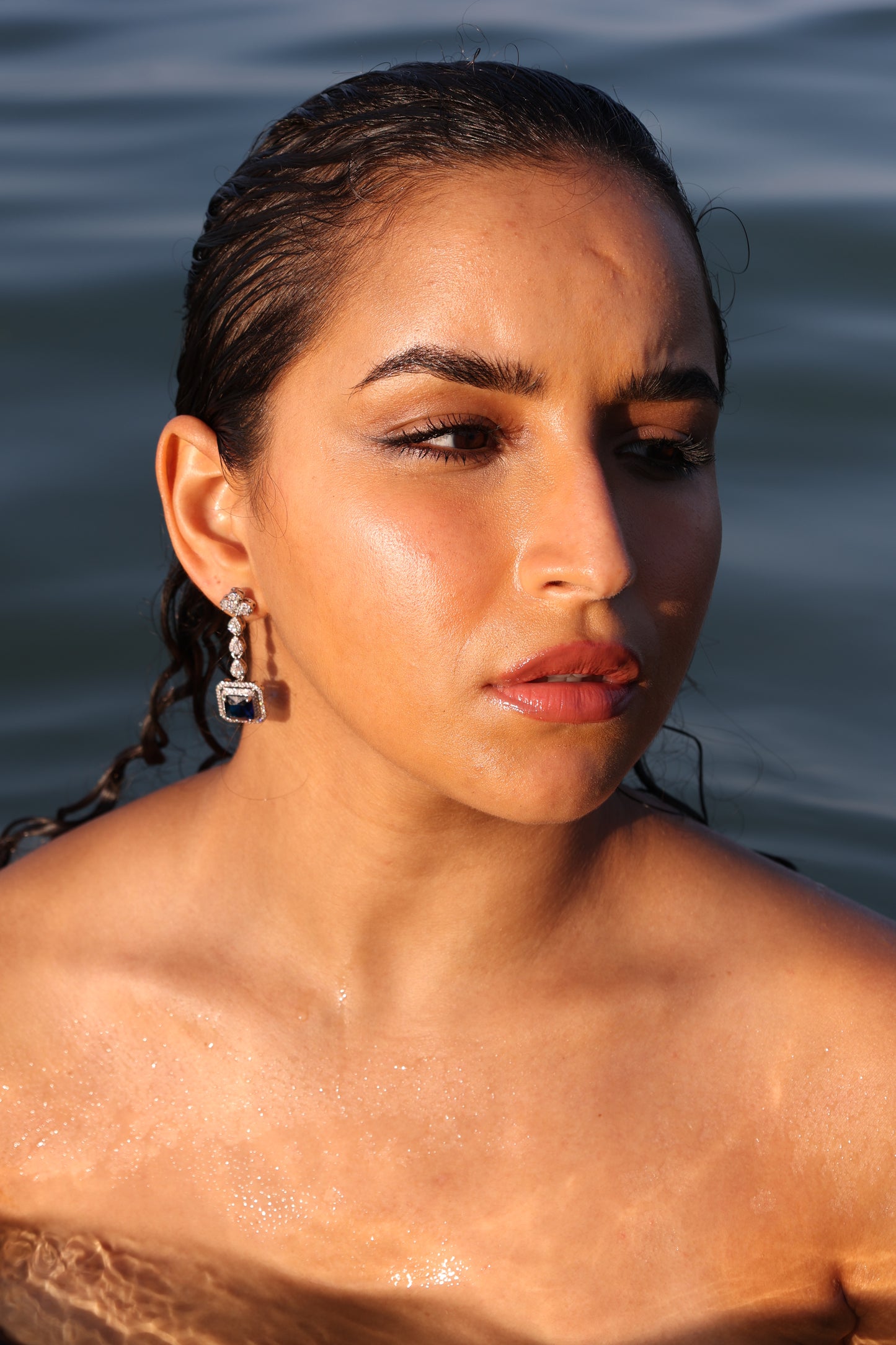 Blue Victorian Dangle Earrings | Dangle Earrings | Blue Earrings | 925 Sterling Silver Earrings