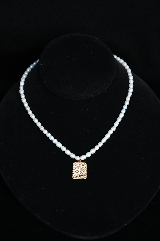 Pearl Flower Necklace - 18k Gold | Women Pearl Necklace | Layered Necklace