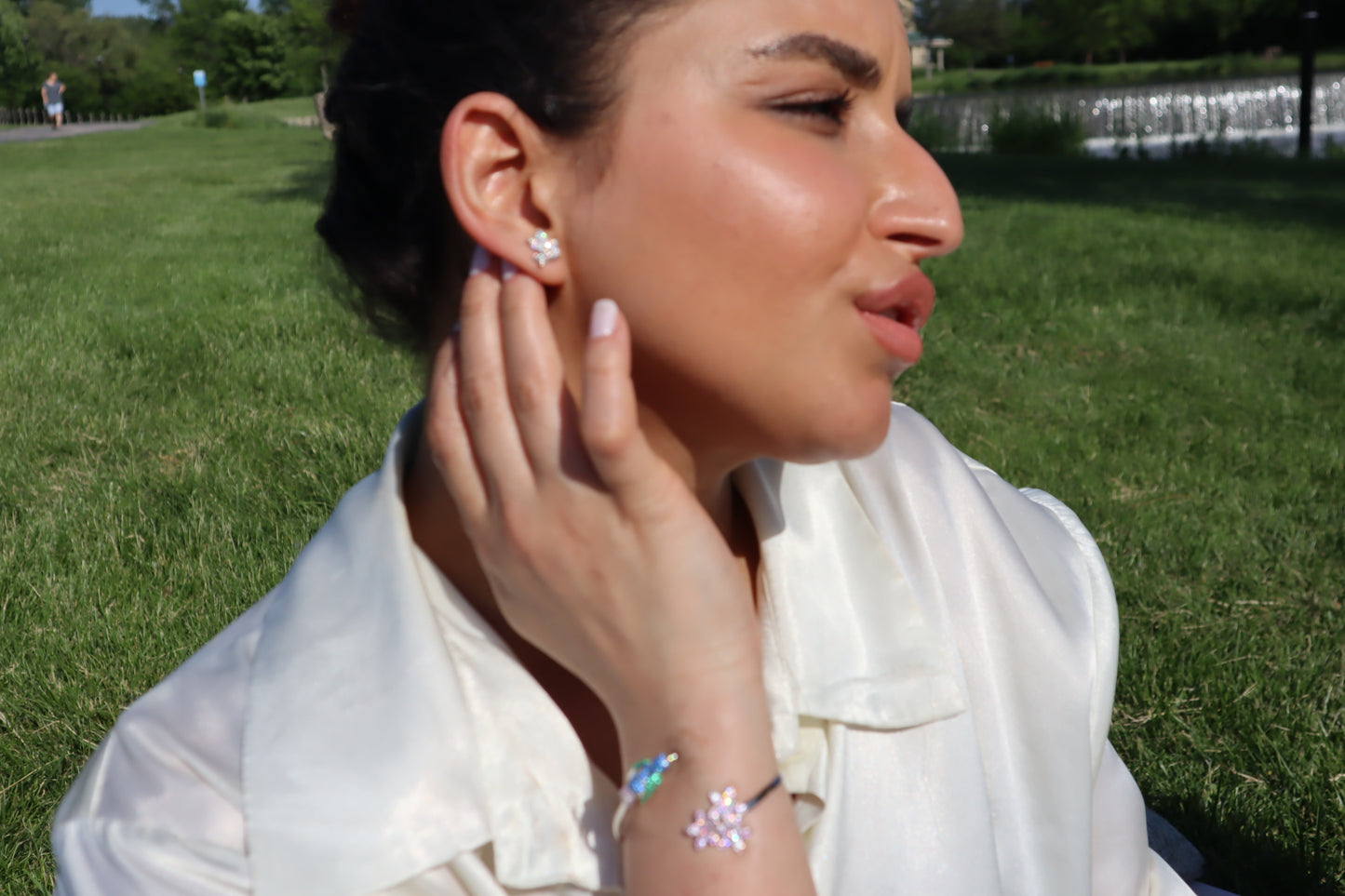 Birds and Flowers | Solid Silver | Hand-crafted | Oiseaux et Fleur