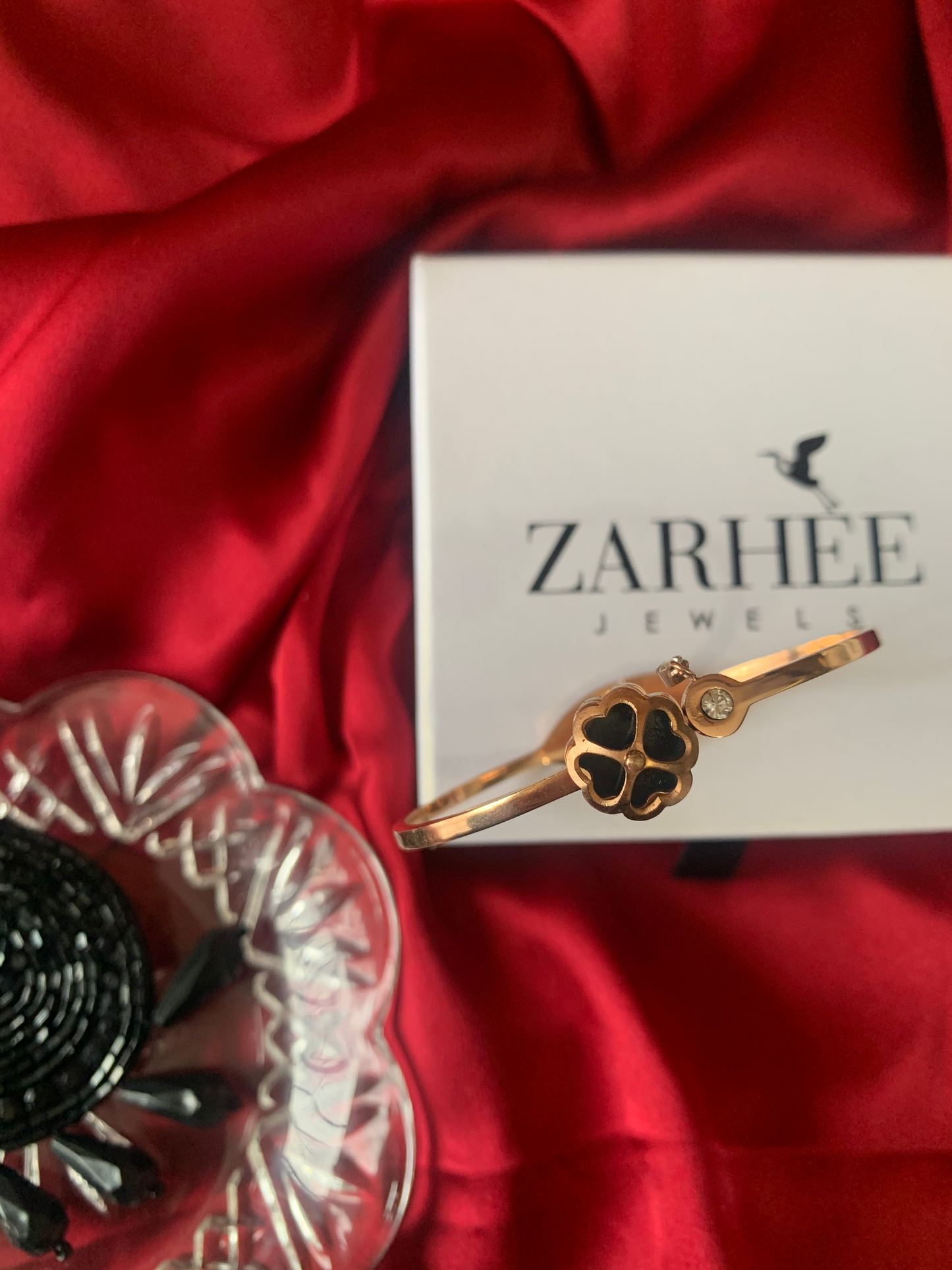 Heart Rotatable Bracelet - Rose Gold