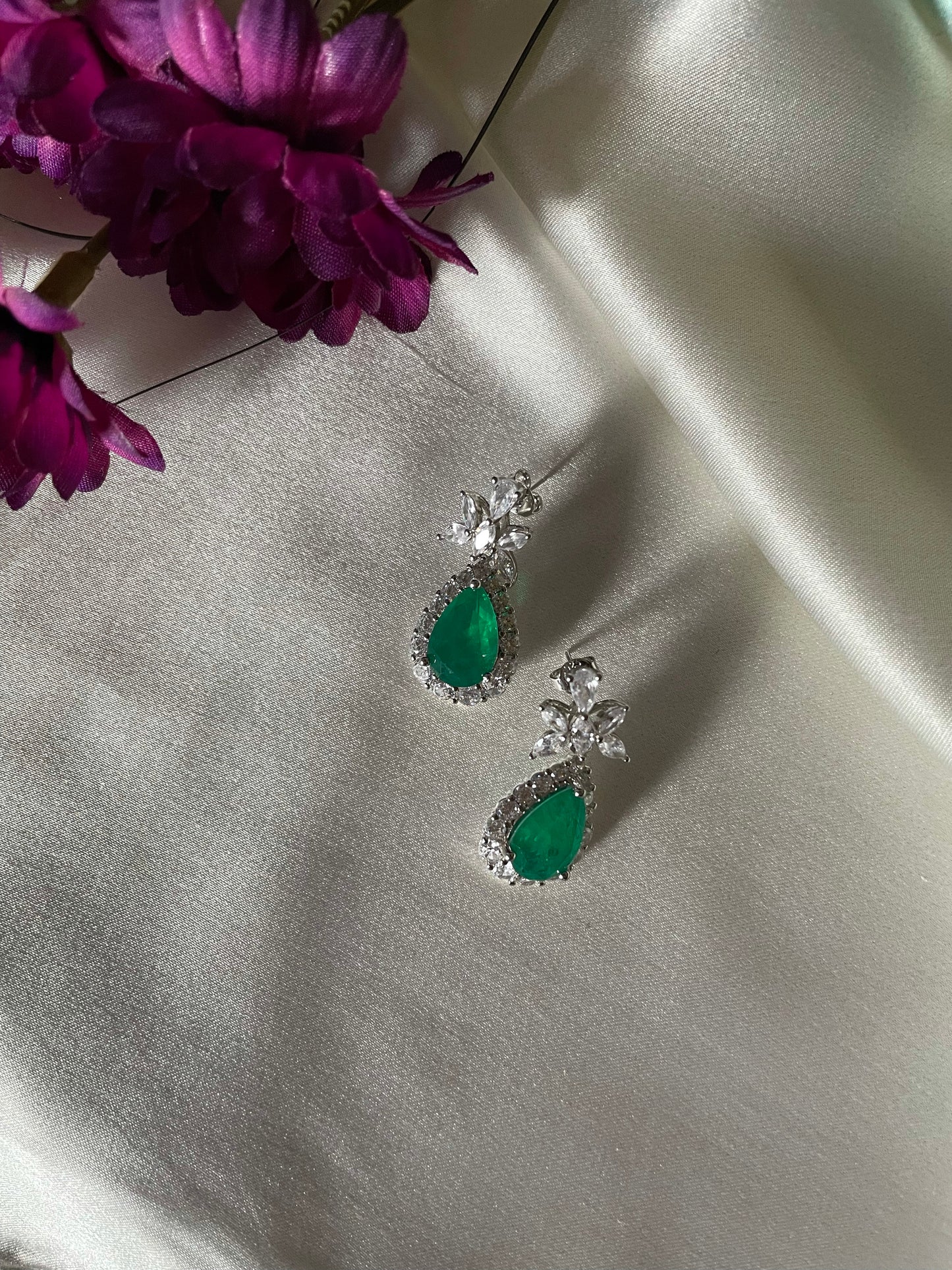 Startling Green Earrings