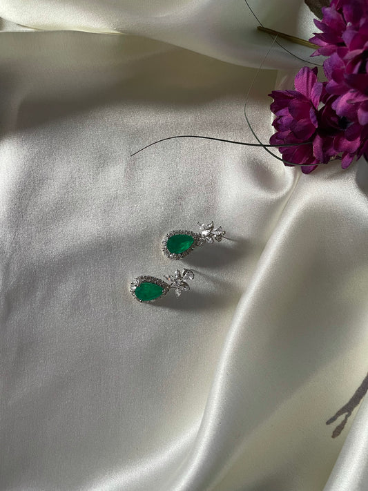 Startling Green Earrings