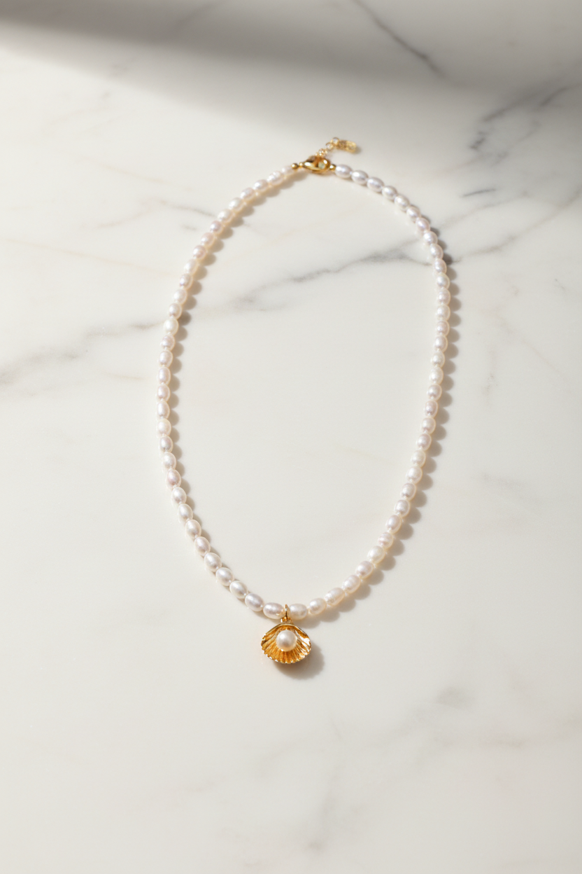 Pearl 18k Gold Plated Necklace - Women