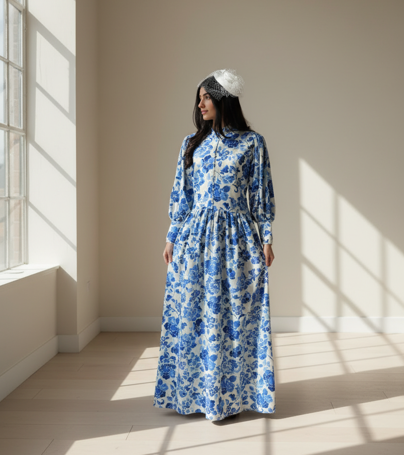 Blue Willow Garden Dress