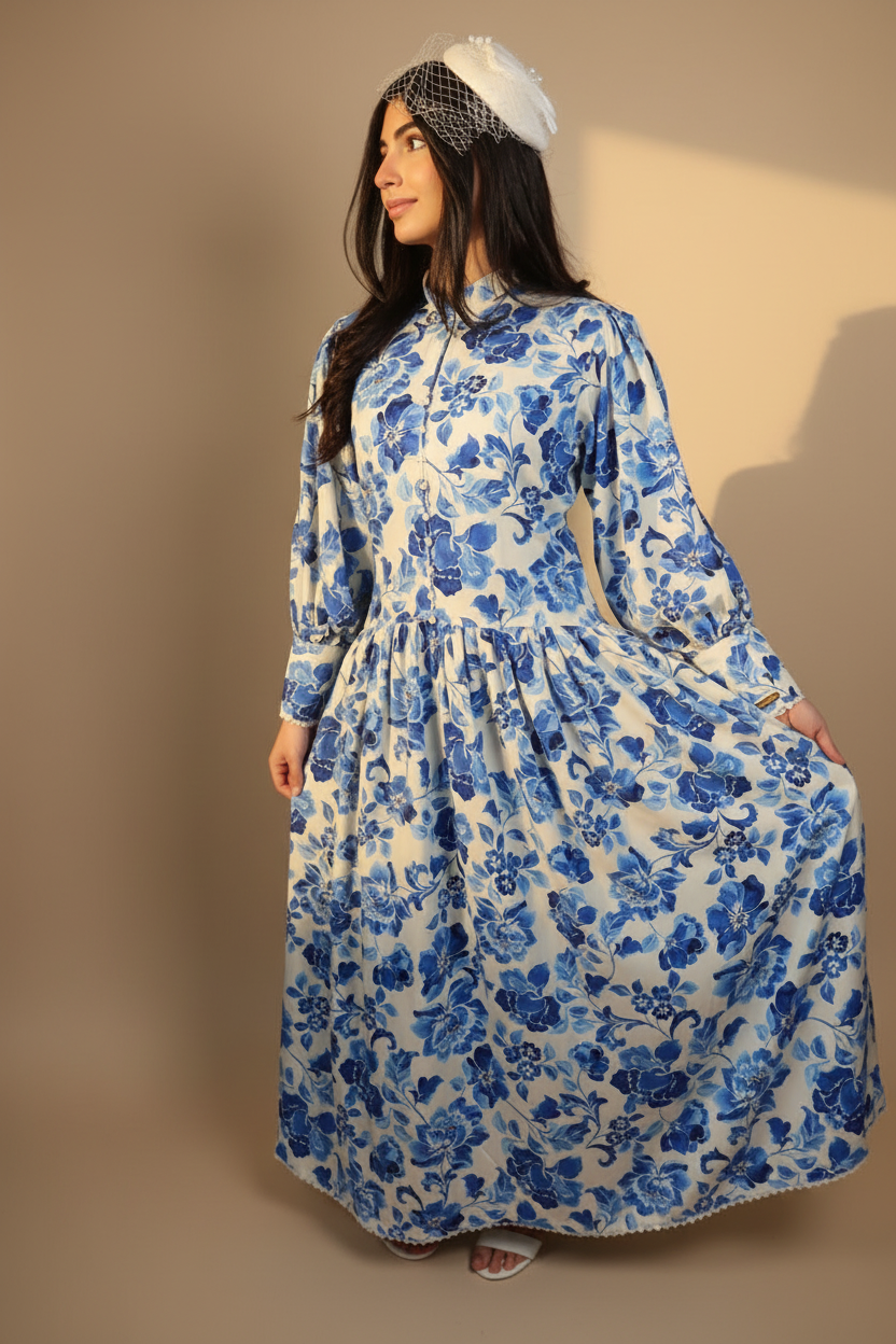 Blue Willow Garden Dress