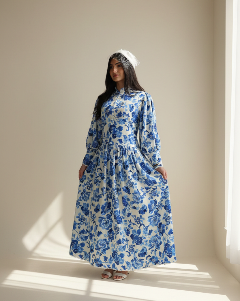 Blue Willow Garden Dress