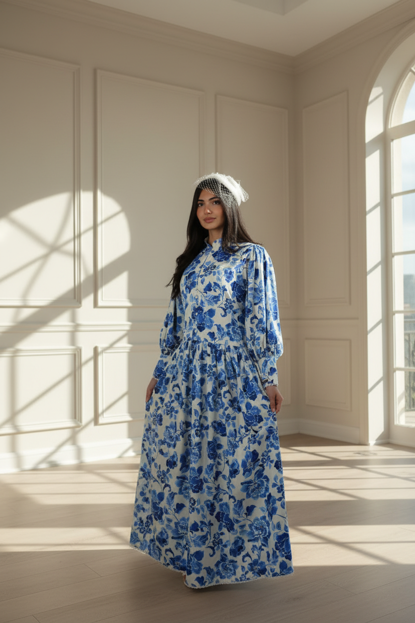 Blue Willow Garden Dress
