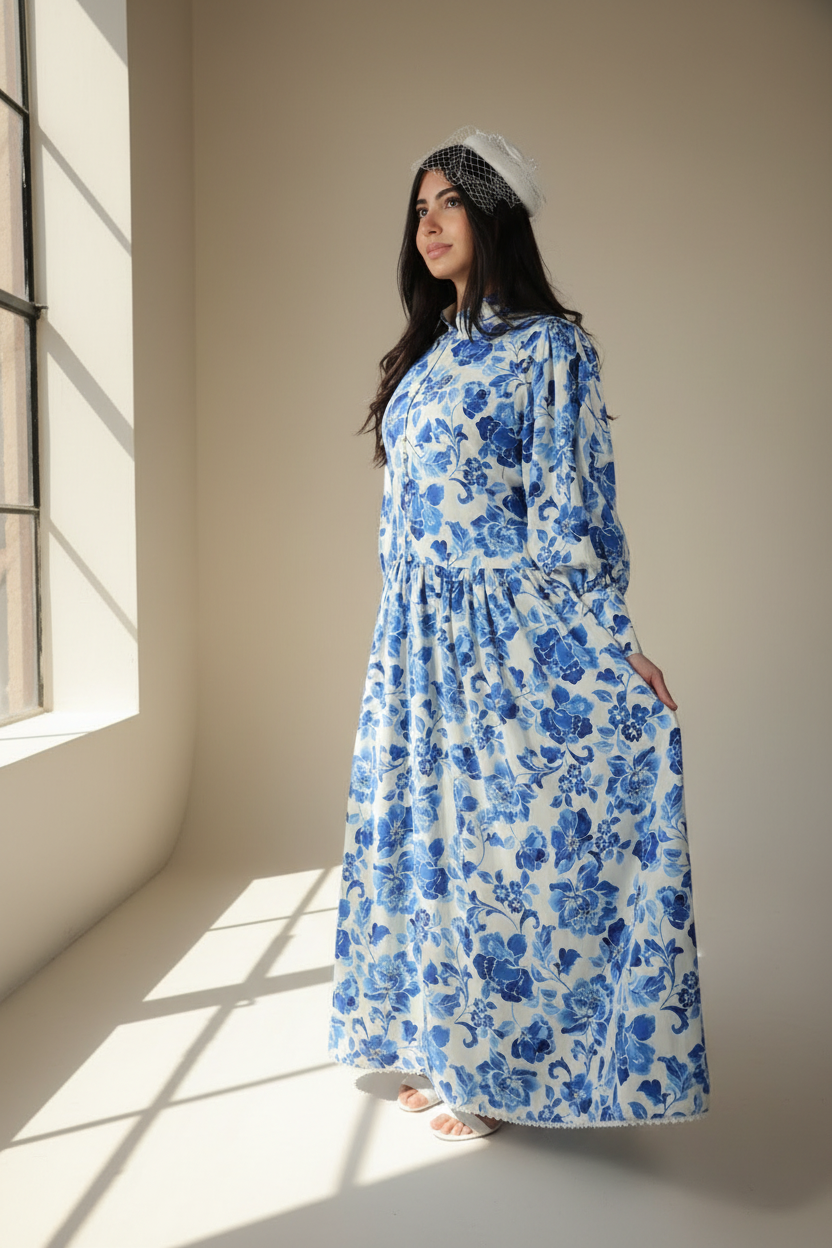 Blue Willow Garden Dress