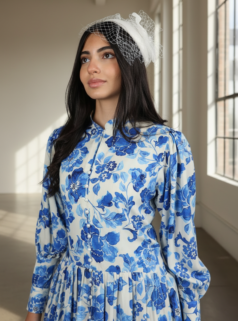 Blue Willow Garden Dress
