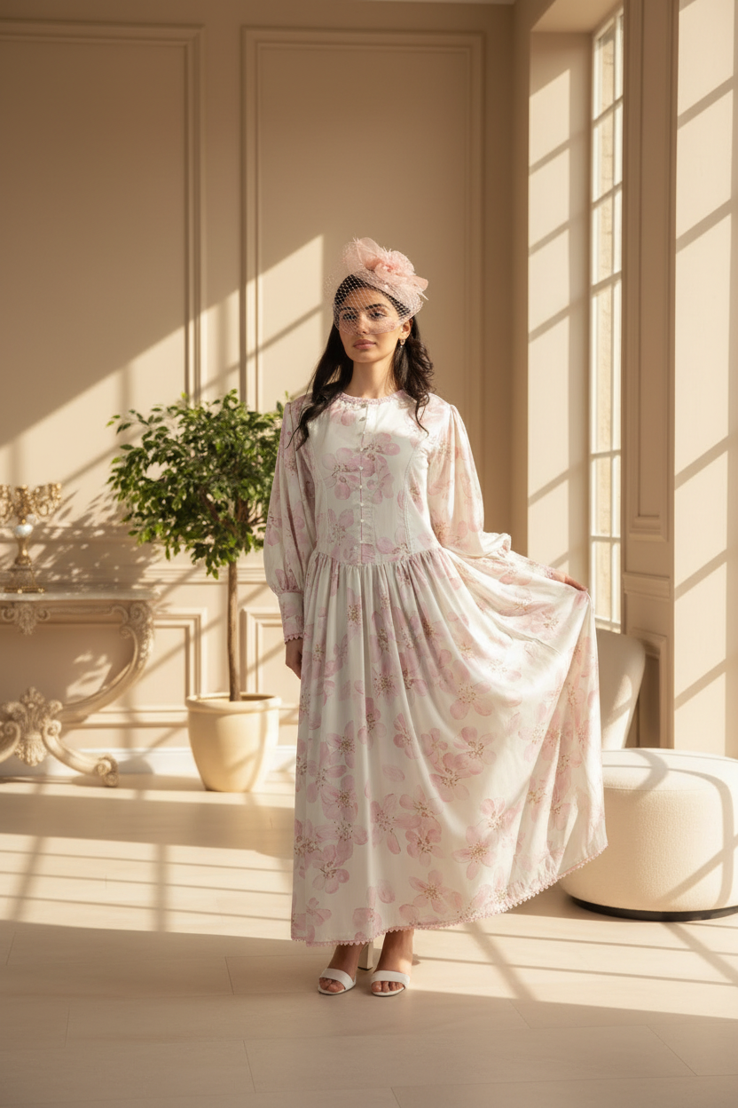 Cherry Blossom Heirloom Dress