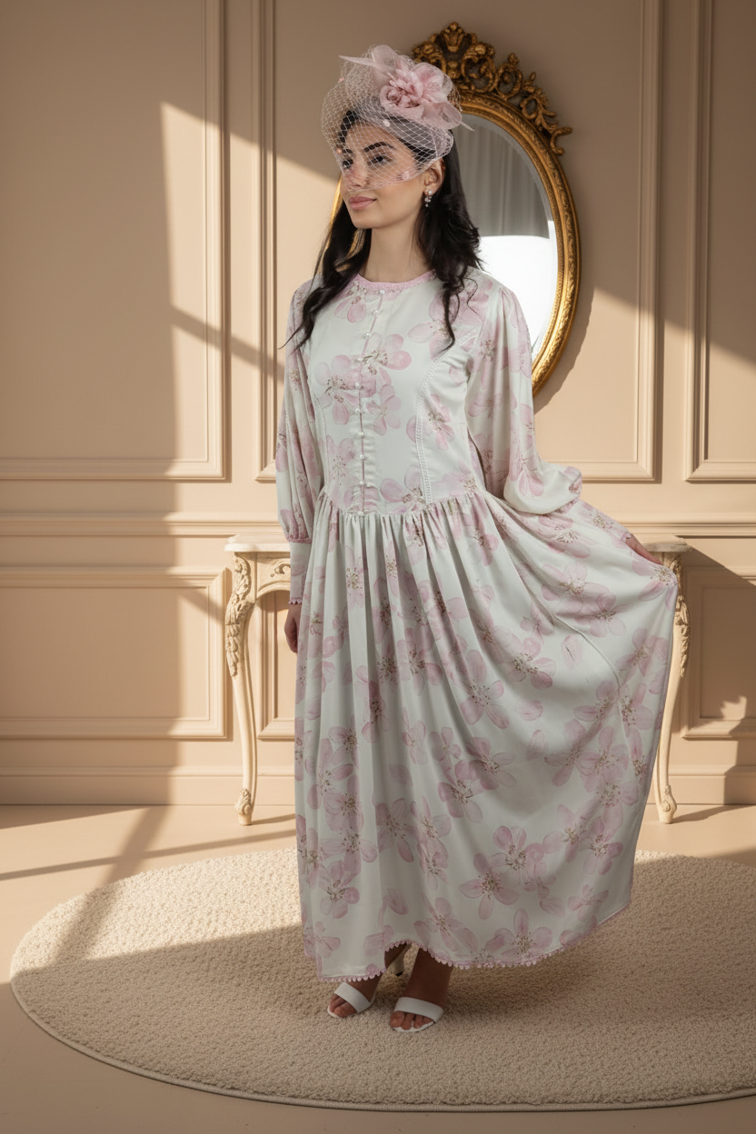 Cherry Blossom Heirloom Dress