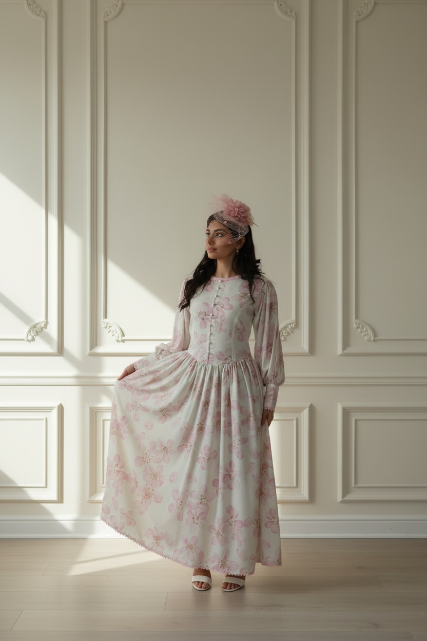 Cherry Blossom Heirloom Dress