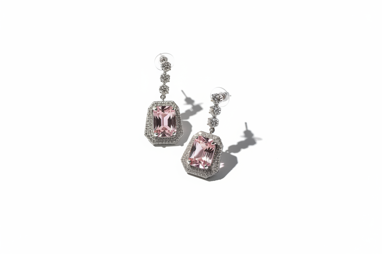 Pink Leon Earrings