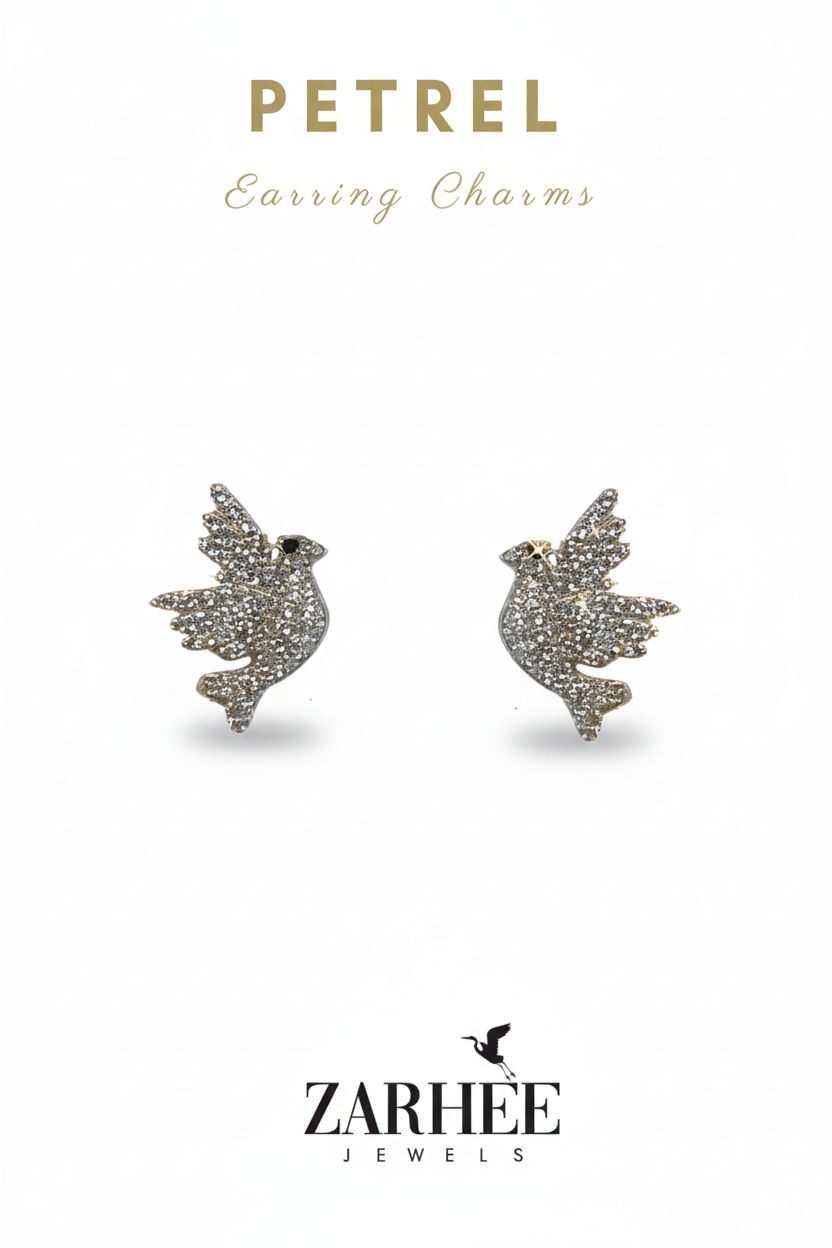 PETRLE Earring Charm | Solid Silver | Rhodium Plated | Dazzling Earrings for Women