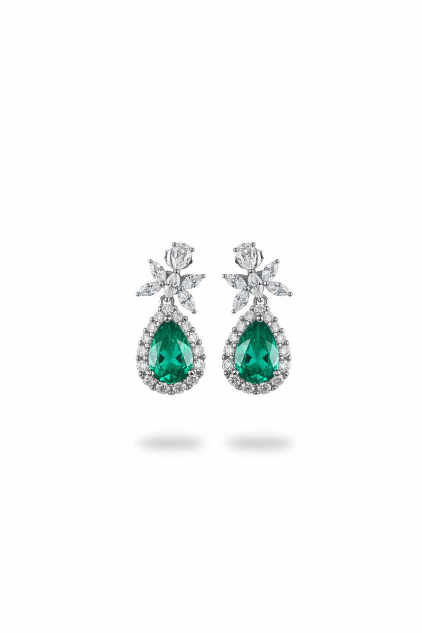 Startling Green Earrings