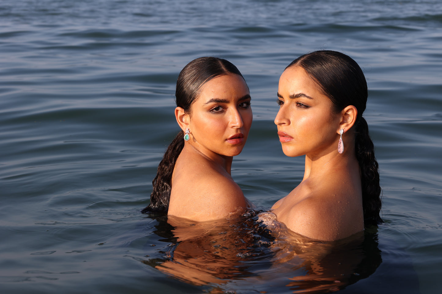 Tourmaline Stone | Victorian Pear Earring - Solid Silver