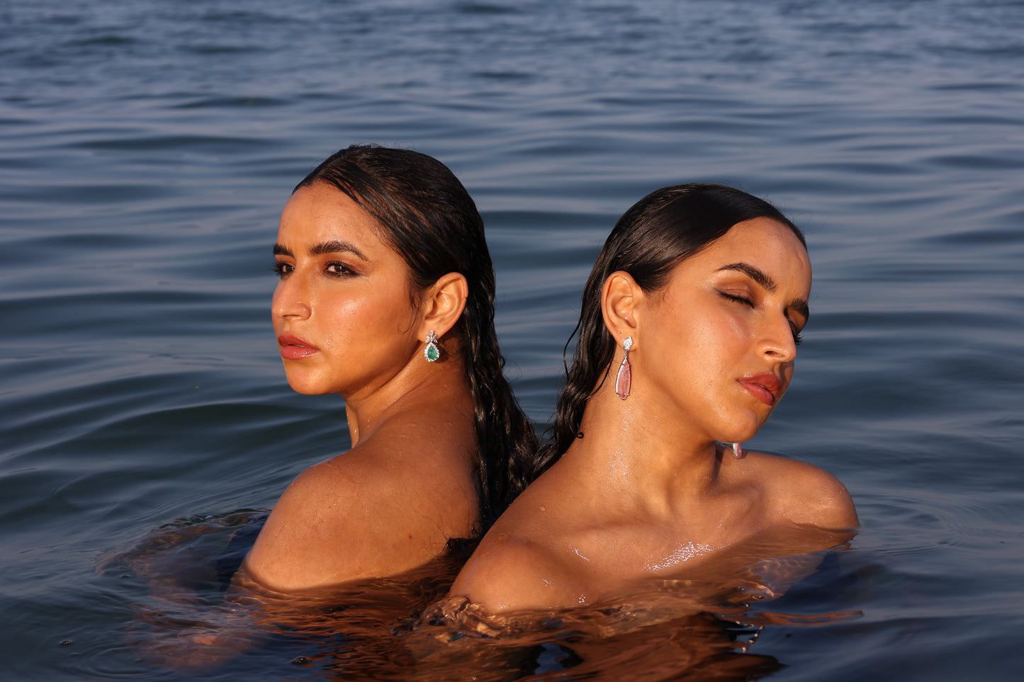 Tourmaline Stone | Victorian Pear Earring - Solid Silver