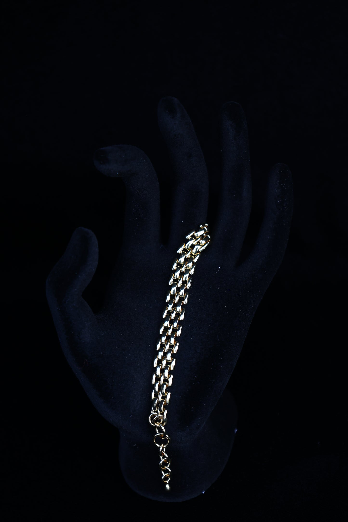 Stacked link 18k Gold Bracelet | Women gold bracelet | Bracelet Hinged clasp | Bracelet for Women