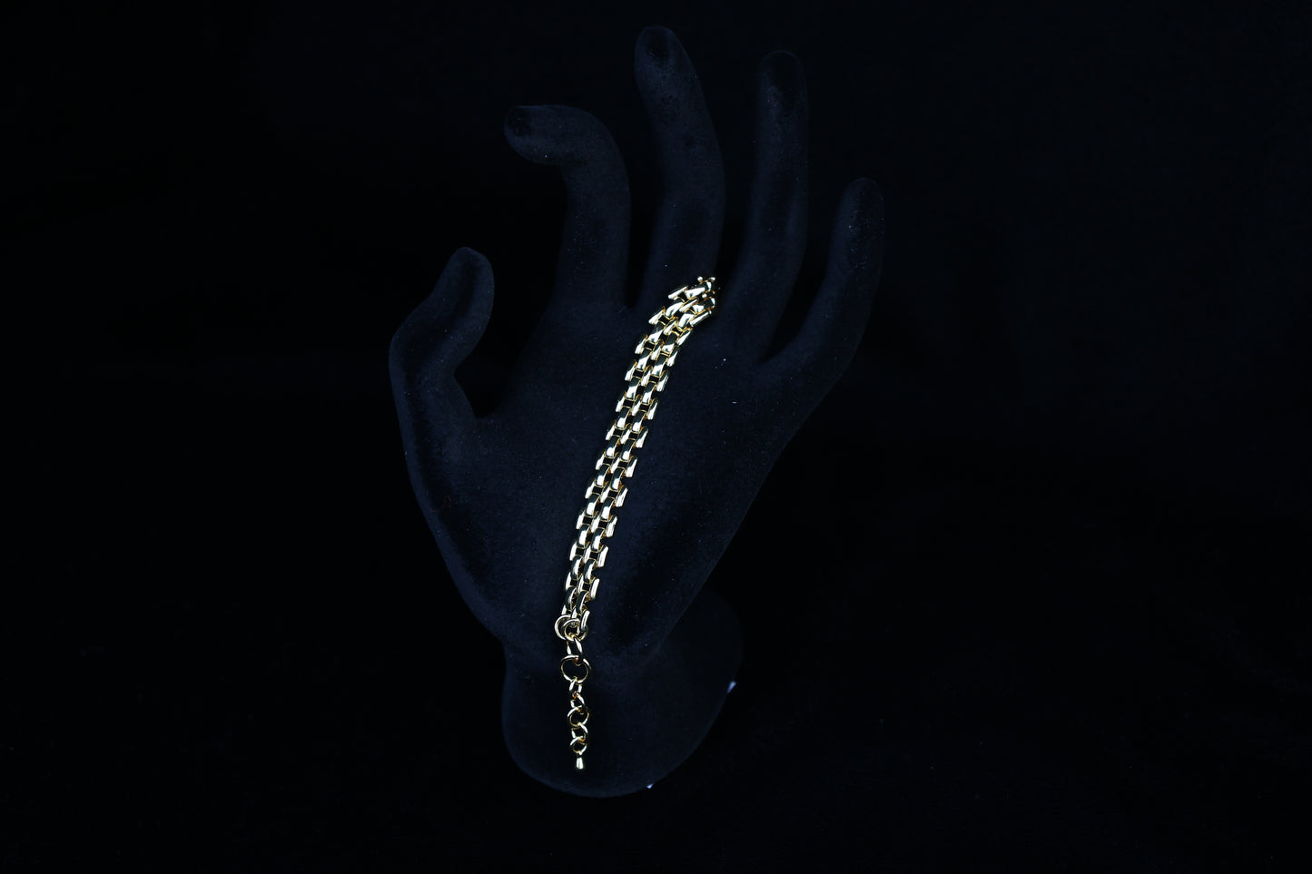 Stacked link 18k Gold Bracelet | Women gold bracelet | Bracelet Hinged clasp | Bracelet for Women