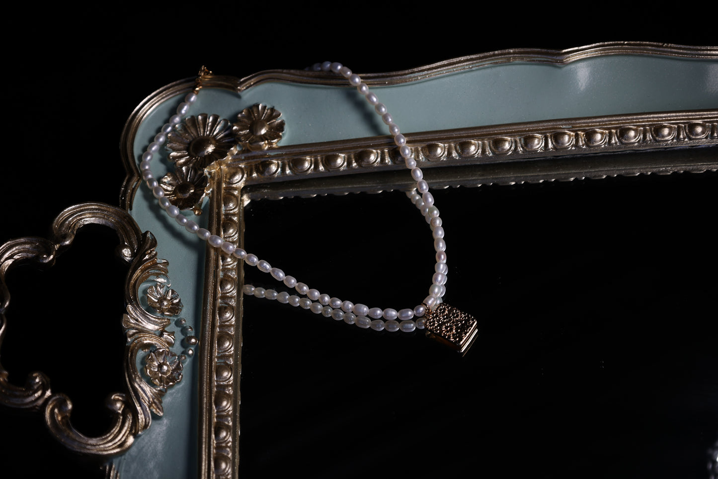 Pearl Flower Necklace - 18k Gold | Women Pearl Necklace | Layered Necklace