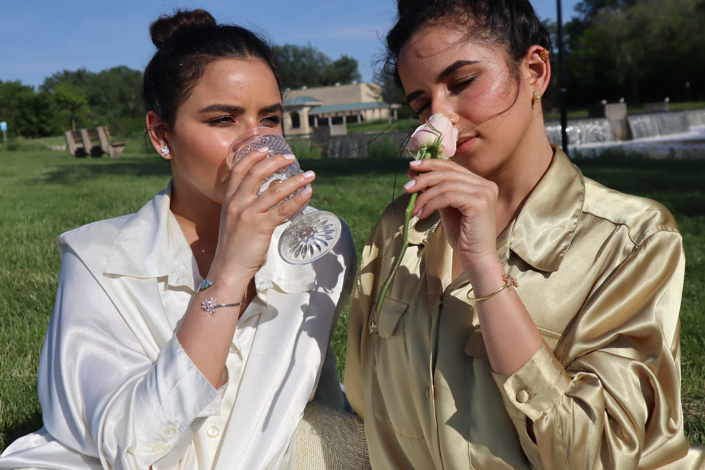 Oiseaux De Printemps | Spring Birds | Solid Silver | 18k Gold Plated | Rhodium Plated | Bracelet for Women