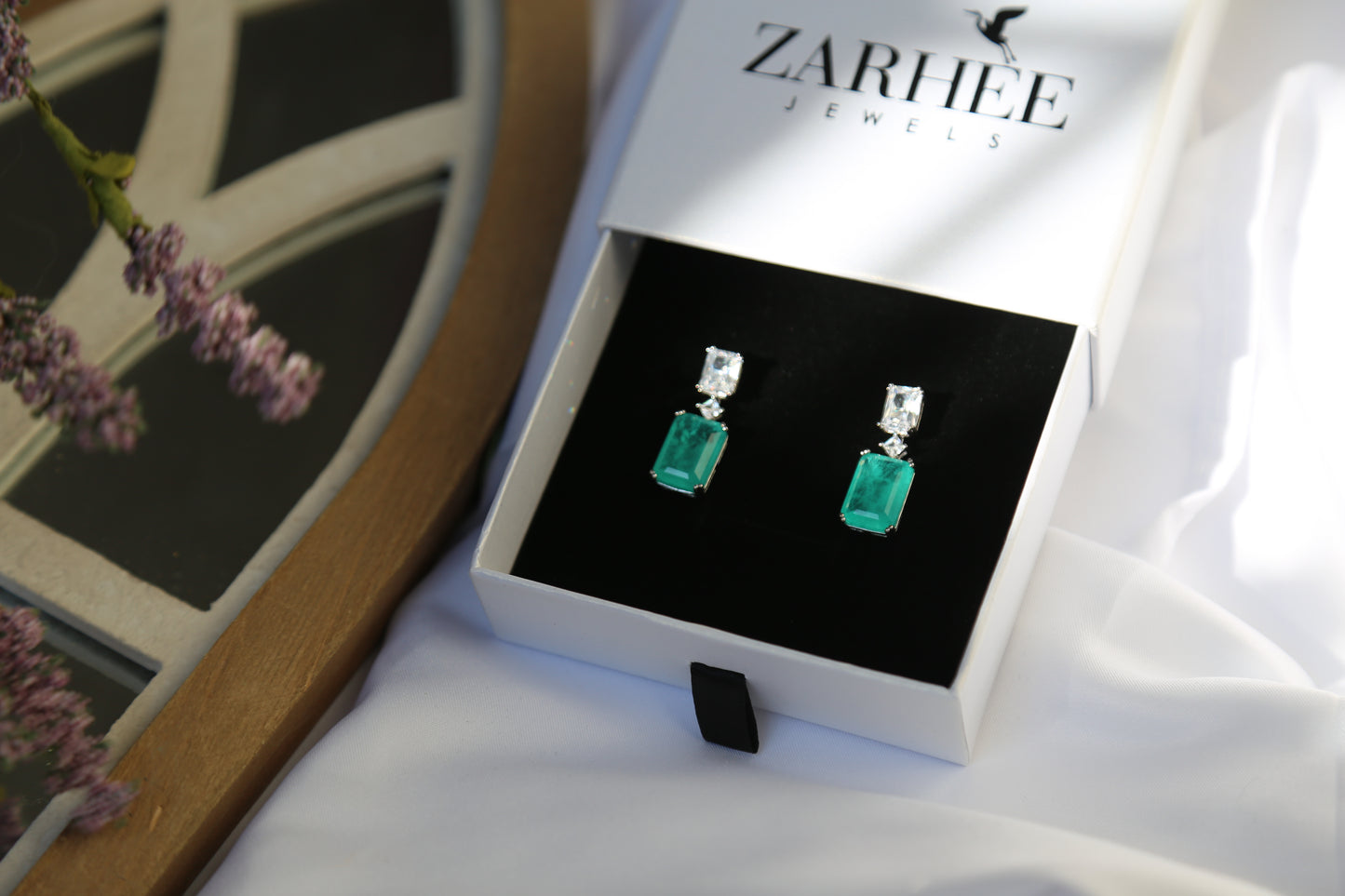 Zarhee Aqua Blue Tourmaline Earrings