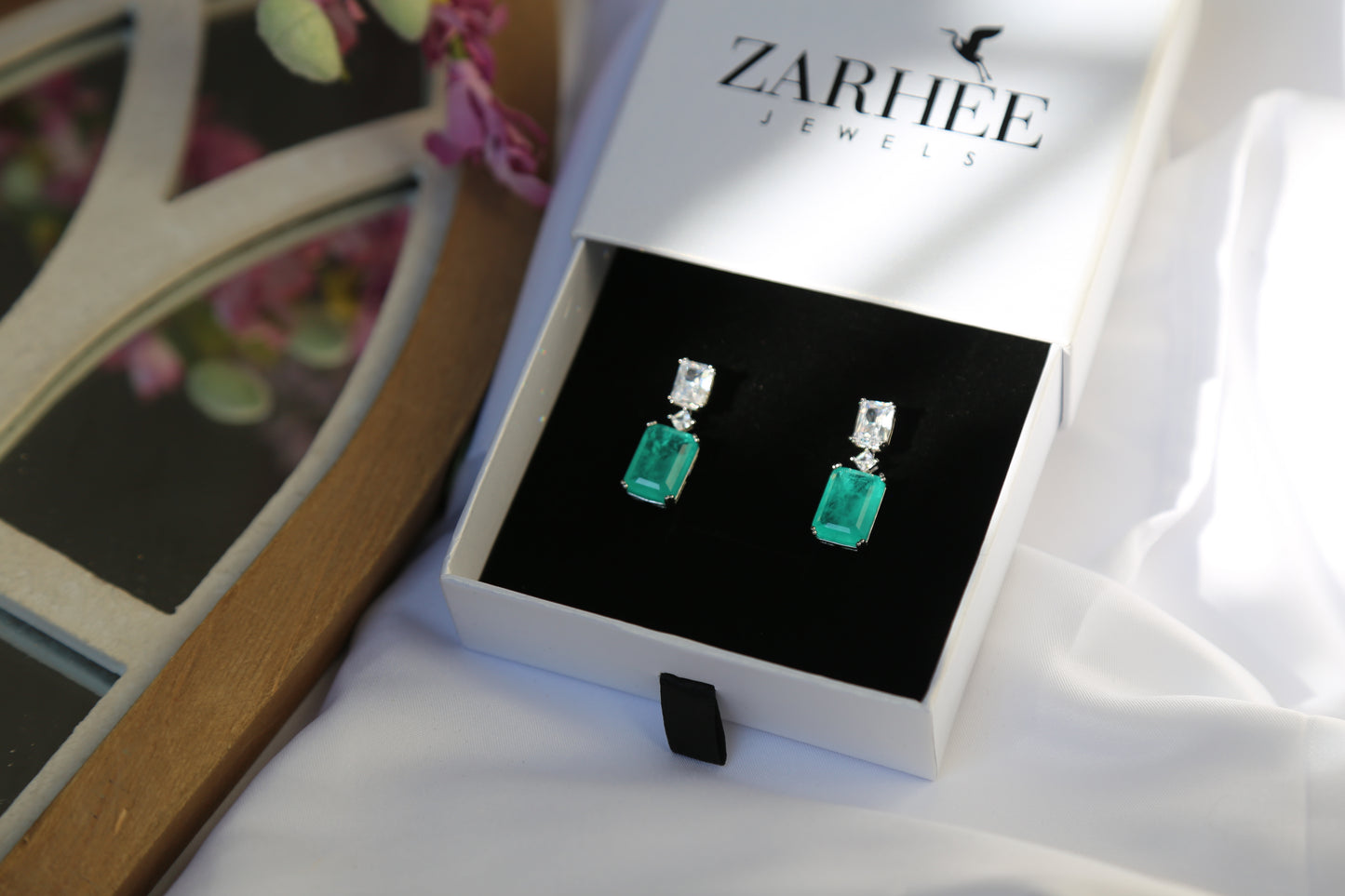 Zarhee Aqua Blue Tourmaline Earrings