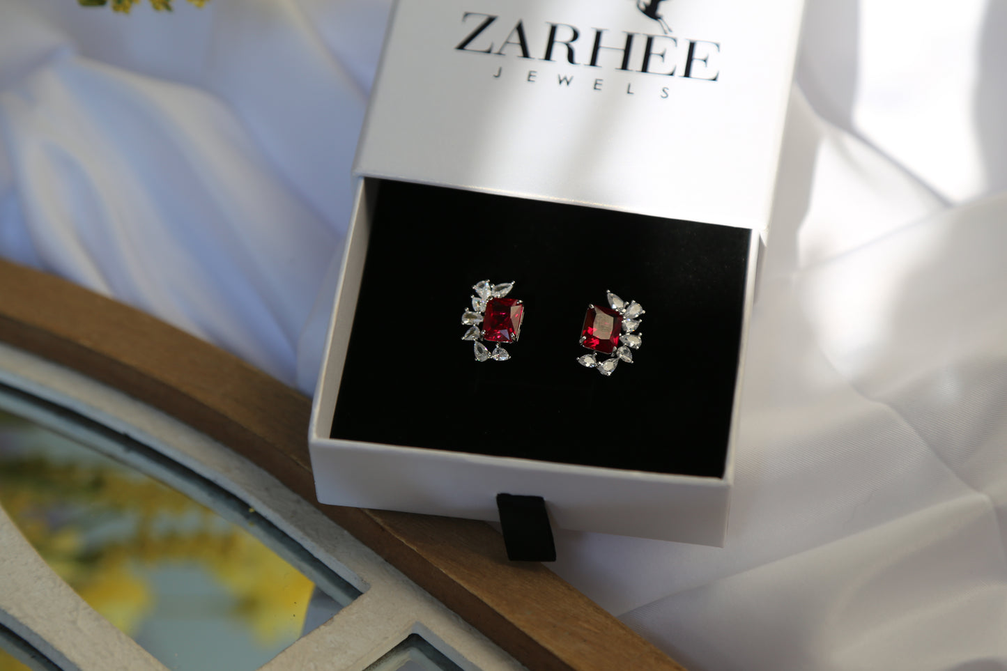 Zarhee Angelina Red Earrings