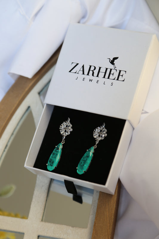 Zarhee Palawan Lagoon - Ocean Blue Earrings