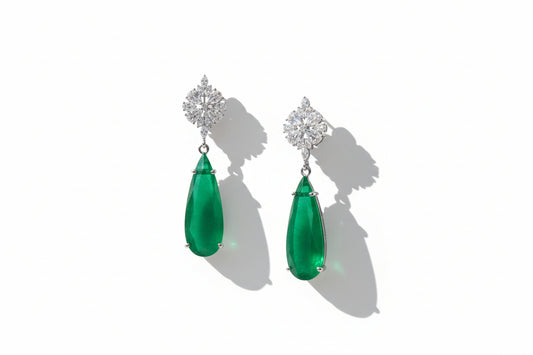 CAREZZA  - Emerald Green Earrings