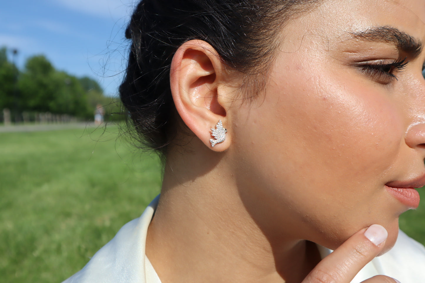 PETRLE Earring Charm | Solid Silver | Rhodium Plated | Dazzling Earrings for Women