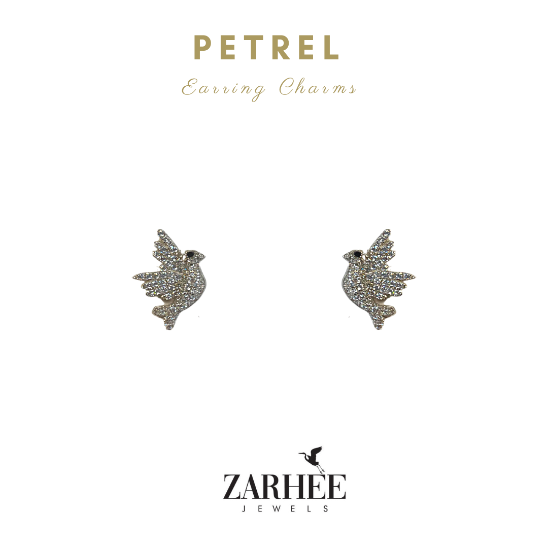 PETRLE Earring Charm | Solid Silver | Rhodium Plated | Dazzling Earrings for Women
