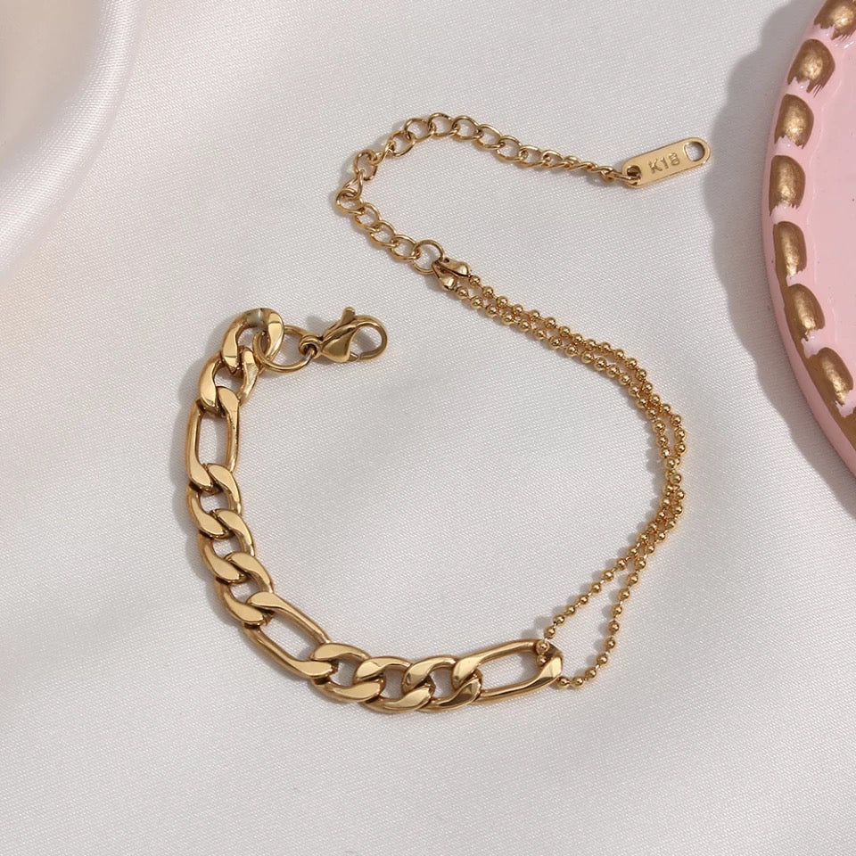 Double layered Gold bracelet