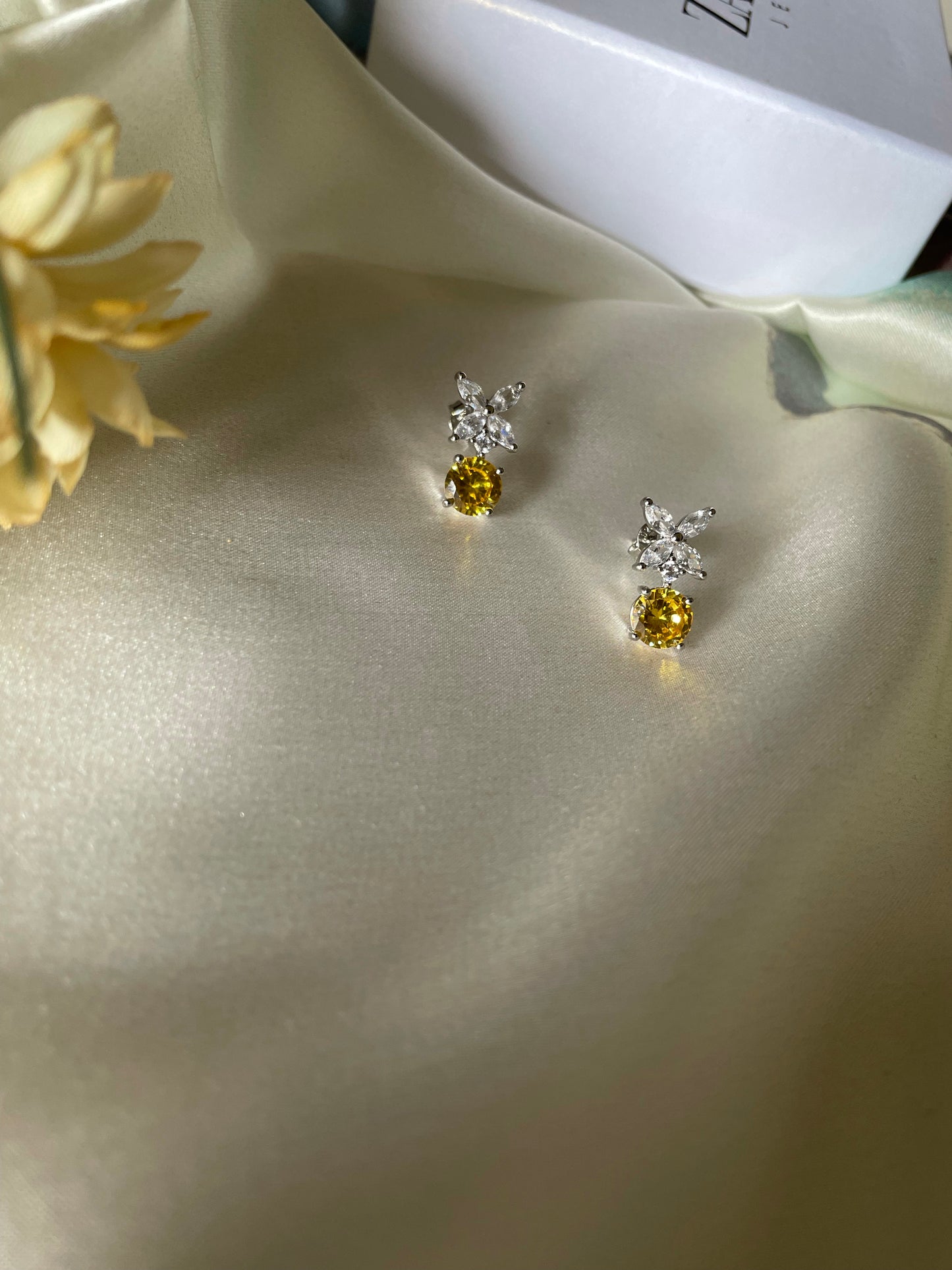 Yellow Bella Earrings