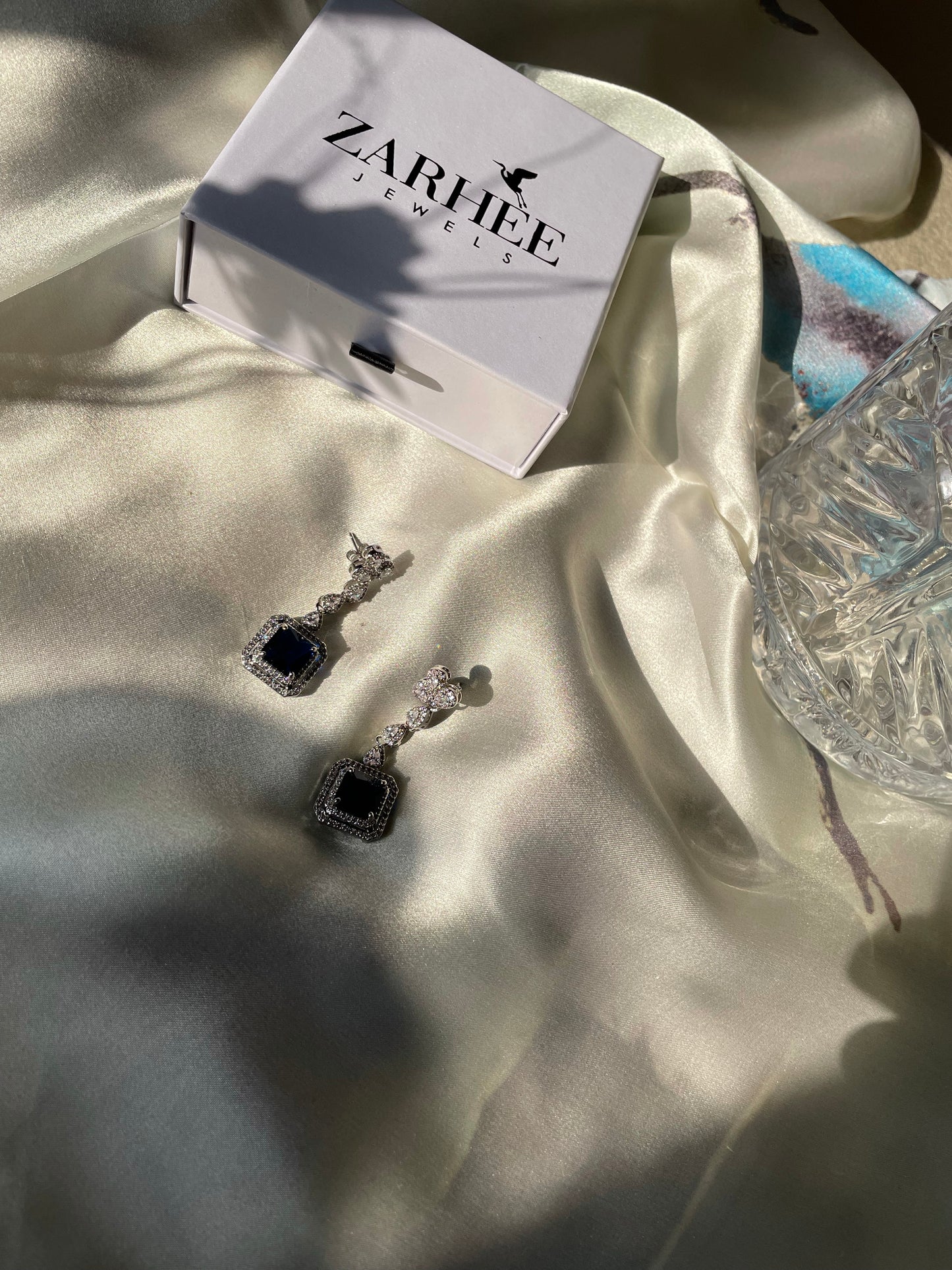 Blue Victorian Dangle Earrings | Dangle Earrings | Blue Earrings | 925 Sterling Silver Earrings